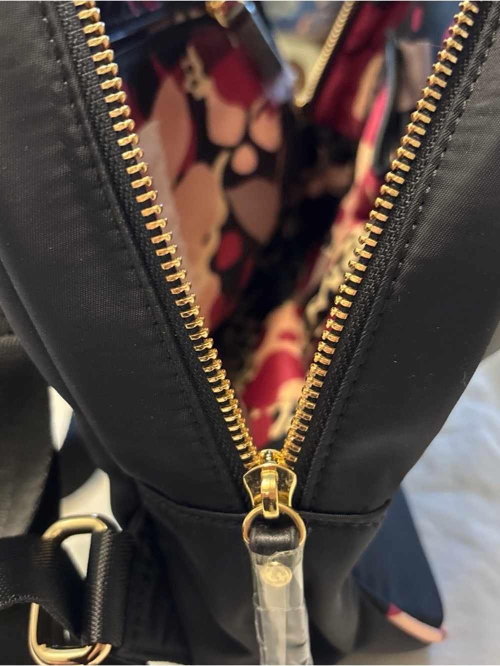 Spartina 449 Black Backpack with Floral-Trim Accents - Picture 12 of 16